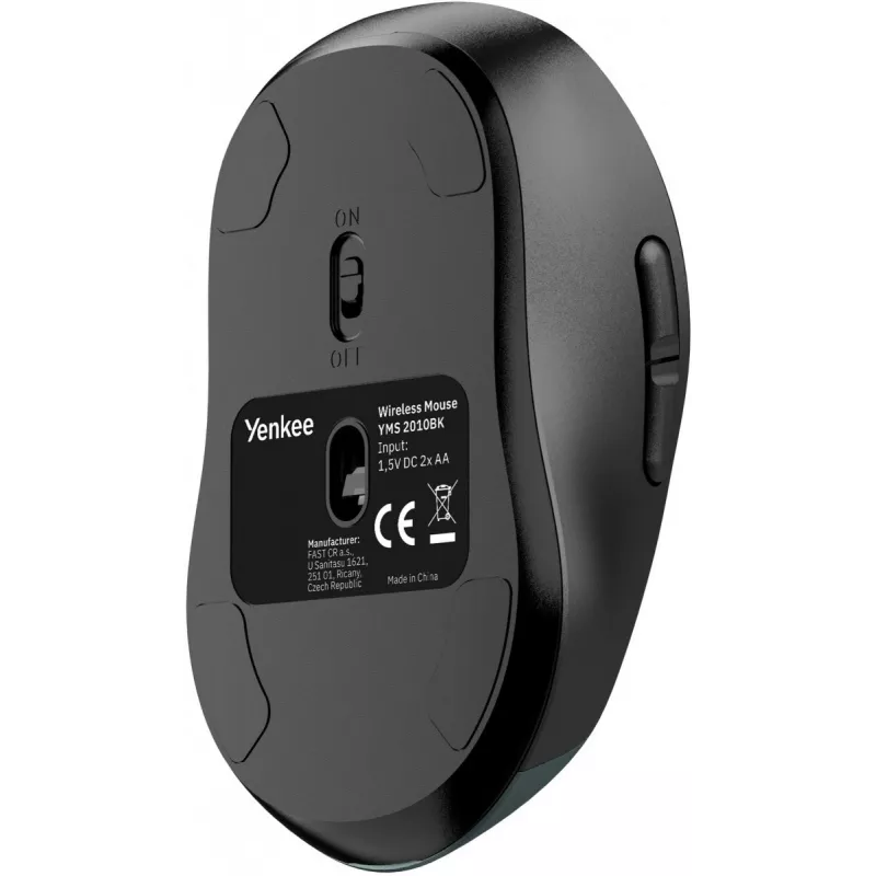 Kabelgebundene ergonomische Computermaus YENKEE YMS2010BK — kompaktes Design, kabelgebundene Verbindung