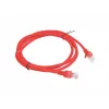 Netzwerk-Patchkabel LANBERG Cat.5e UTP 1,5 m, rot, CCA-Leiter, 26 AWG, 100 MHz