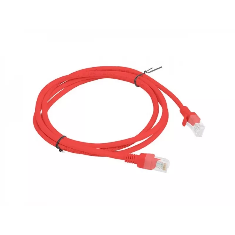Netzwerk-Patchkabel LANBERG Cat.5e UTP 1,5 m, rot, CCA-Leiter, 26 AWG, 100 MHz