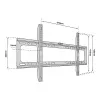 TV-Wandhalterung TB-750 bis 80 Zoll 60 kg max VESA 600x400