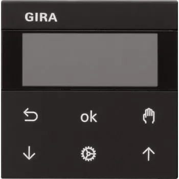 Gira Jalousie- und Zeitschaltuhr schwarz S3000 Display 5366005 (5366005)