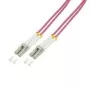 Glasfaserkabel LogiLink 2m LC – LC OM4 Violett