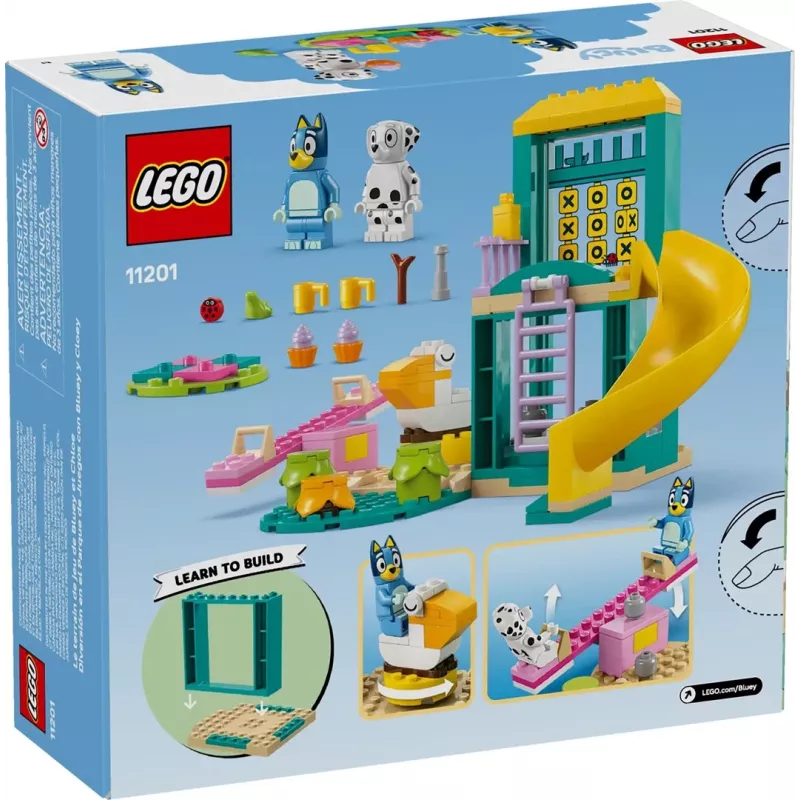 LEGO Bricks Set 11201 Spielplatzspaß mit Blue und Chloe – Minifiguren, Spielszene