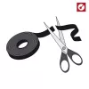 LABEL THE CABLE LTC PRO Roll Strap, doppelseitiger Klettband-Rolle, 25 m schwarz