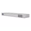 Verwalteter L2-Netzwerk-Switch UBIQUITI USW-Aggregation — 8 SFP+-Slots, 10G-Unterstützung, lüfterlos, 1U-Rack, silber
