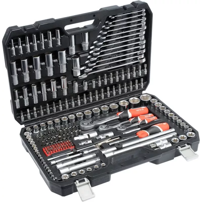 YATO YT-38841 1/4 inch, 3/8 inch, 1/2 inch Steckschlüsselsatz