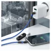 USB-Kabel RealPower MagneticCharge2 1 m Blau Schnellladung Datenübertragung