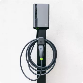 Wallbox Grün Cell GC EVGC021B2275 3,6-22 kW 7,5 m NFC Grau Aluminium