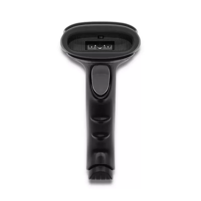 Handheld-Barcodeleser QOLTEC 50866 — 1D-Laserscanner, USB kabelgebunden, 600 mm Reichweite, schwarz, 161,5×88×77 mm