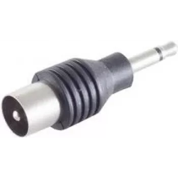 ShiverPeaks BS57101 Kabelverbinder 3,5 mm Schwarz Edelstahl Stecker/Buchse