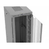 Rack-Schrank LANBERG FF01-8047-12SL 47U 800x1000 mm grau mit vorderen und hinteren Glastüren und Platz für LCD-Panel