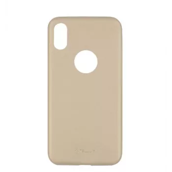 Handyhülle Tellur schlank Synthetic Leather für iPhone X/XS — Gold, schlanke Schutzhülle