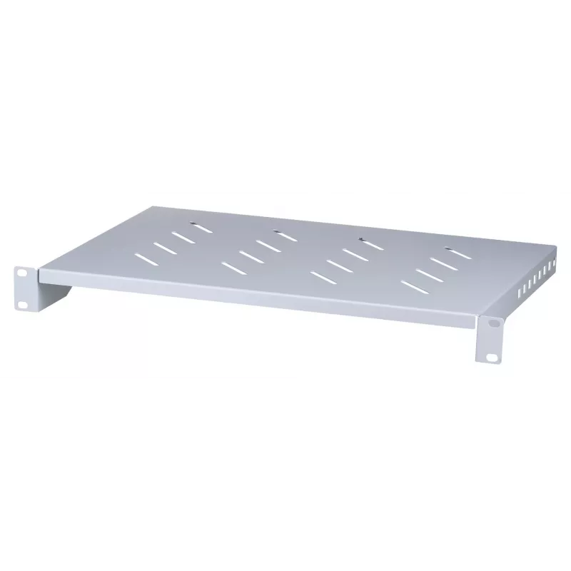 Rack shelf LANBERG AK-1004-S — 1U 19 Zoll grau, 483 mm Breite, 300 mm Tiefe, 25 kg Kapazität