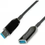 ROLINE USB-Kabel 12.04.1076 USB 3.2 Gen 1 15 m USB A Schwarz