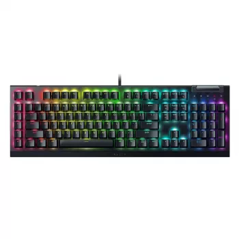 Razer BlackWidow V4 X Mechanische Gaming-Tastatur, Gelbe Schalter, US-Layout, Kabelgebunden, Schwarz