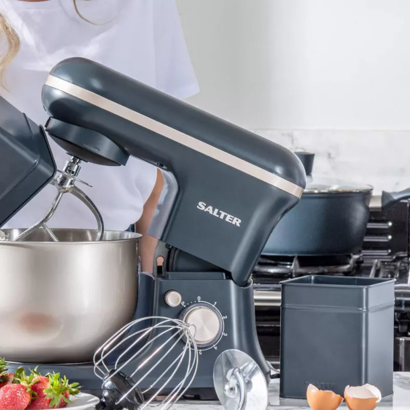 Küchen-Aufbewahrungsdosenset Salter BW126131EU7 4-teilig, luftdichte Metall- und Kunststoffdosen