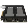 Mobiles Speicher-Rack RAIDSONIC ToughArmor MB842MP-B — 2 Wechselschächte für M.2 NVMe, PCIe 4.0 x16