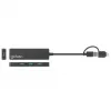 Manhattan USB-C & USB-A Combo Dock/Hub, Ports (4): USB-A (x4), 5 Gbit/s (USB 3.2 Gen1 aka USB 3.0), USB-betrieben (kein externes Netzteil erforderlich)