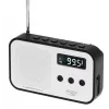 Tragbares Digitalradio Adler AD 1907 — UKW/MW, digitaler Tuner, Wecker, USB-C, 600 mAh Akku, LCD, 20 Senderspeicher, Teleskopantenne