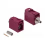 Koaxialstecker DELOCK 89710 — FAKRA L Stecker, vergoldete Kontakte, 13,8×21×9,5 mm