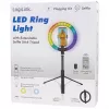 LogiLink Smartphone-Ringleuchte mit Selfie-Stick-Stativ, DM 20cm (AA0156)