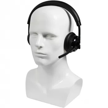 Kabelloses Headset Plusonic W320 Dual DECT Stereo — schnurloses DECT-Stereo-Headset, Dual-Basis-Unterstützung