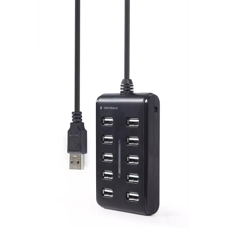 USB-Hub Gembird UHB-U2P10P-01 — 10-Port-USB-2.0-Hub