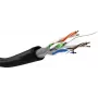 Netzwerkkabel Goobay CAT 6 U/UTP 100 m Schwarz
