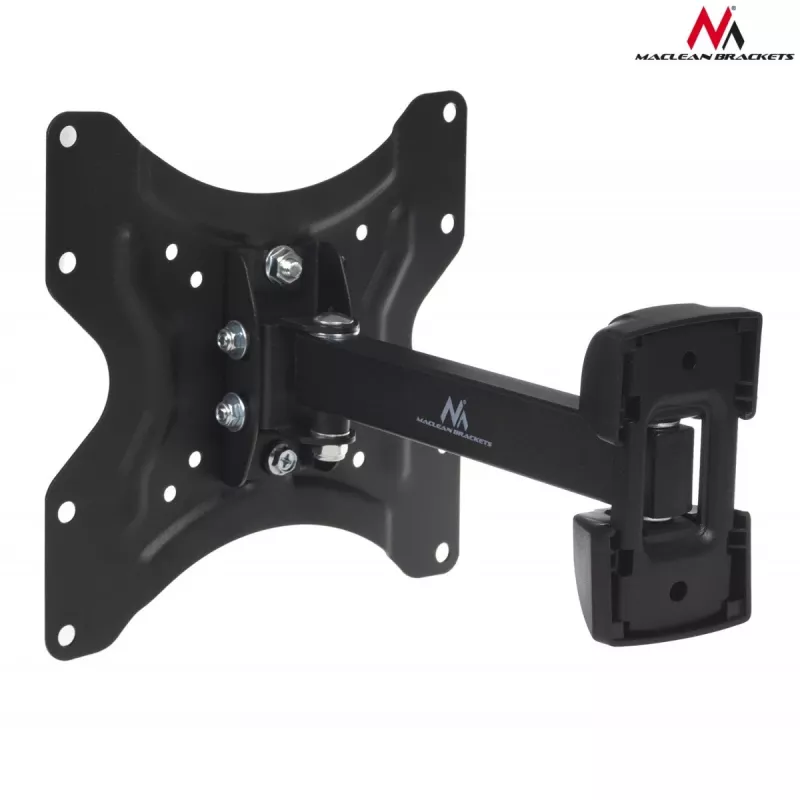 TV-Wandhalterung MACLEAN MC-741 für Bildschirme von 33–106,7 cm (13 Zoll–42 Zoll), VESA 75x75–200x200, max. Belastung 25 kg, schwarz