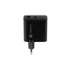 Kabelgebundenes Ladegerät für Mobilgeräte NATEC NUC-2145, 65 W, USB-C PD 3.0 + QC 3.0, 1x USB-C, 1x USB-A, 110–240 V, Schwarz