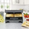 Sandwichmaker Rommelsbacher SWG 700 – kompakter 3-in-1 elektrischer Grill mit 3 Wechselplatten (Sandwich, belgische Waffel, Grill), Edelstahlakzenten