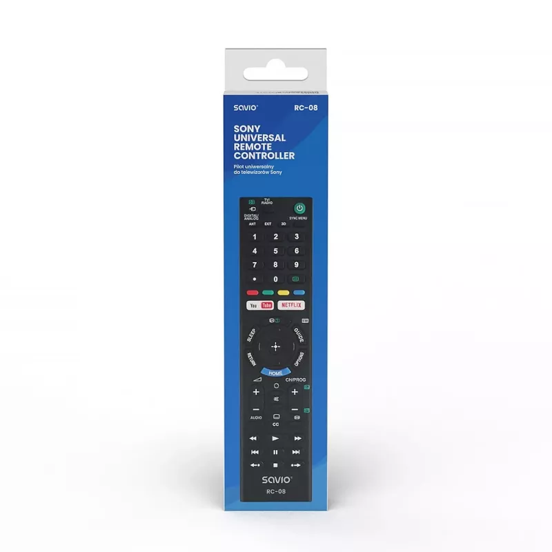 Savio RC-08 Fernbedienung TV Drucktasten