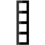 Jung Rahmen 4-fach horizontal/vertikal A 5584 BF SW (A5584BFSW)