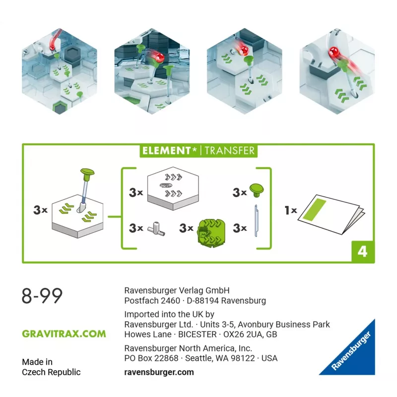 Accessoire Ravensburger GraviTrax Element Transfer Mehrfarbig 22422
