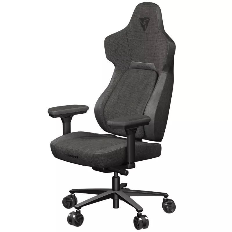 Universal-Gaming-Stuhl Thunder X3 CORE Loft — gepolsterte Sitzfläche und Rückenlehne, Höhe 134–144 cm, Sitzbreite 55 cm, schwarz