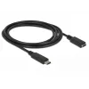 USB-Kabel DeLOCK 85534 USB 3.2 Gen 1 1,5 m USB C Schwarz