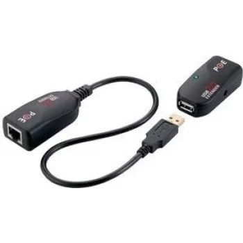 LogiLink UA0207 USB 2.0 Cat5 Extender-Set, schwarz