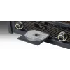 Plattenspieler muse MT-115 W — schwarz/gold, 33-45-78 U/min, J-förmiger Tonarm, Drehregler für die Lautstärke, 240V AC