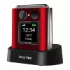Flip-Telefon Beafon Fold 10 Silver Line Rot-Silber Dual SIM