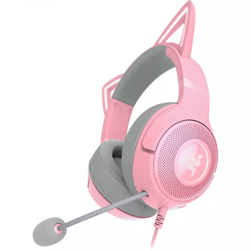 Kabelgebundenes Over-Ear-Headset Razer RZ04-04730200-R3M1 — ohrumschließend, 1,3 m Kabel, 353 g, rosa