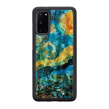 Schutzhülle iKins für Samsung Galaxy S20 – schwarzes Sternennacht-Design