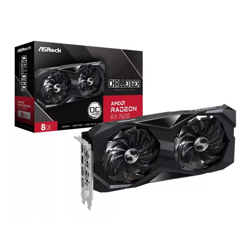 ASRock Radeon RX 7600 Challenger 8GB GDDR6 Grafikkarte