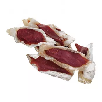Hundesnacks PETITTO Kaninchenohr gefüllt mit Ente 500 g — hypoallergenes Einkomponenten-Kausnack
