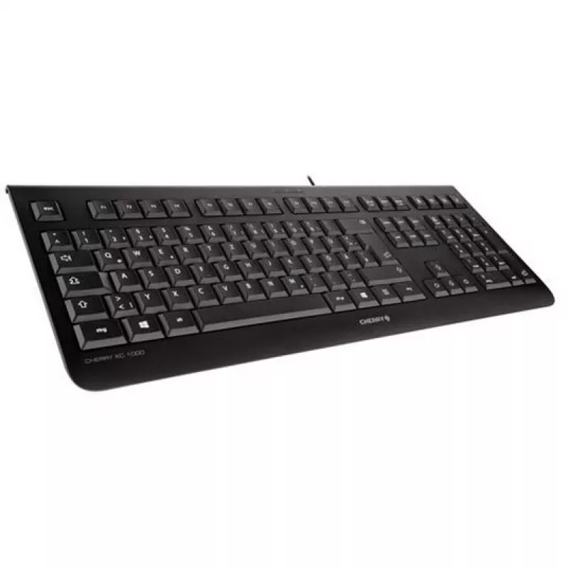 CHERRY KC 1000 Tastatur Büro USB QWERTY Spanisch Schwarz