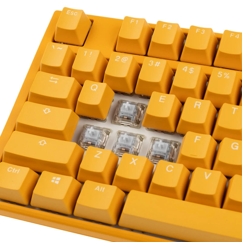 Ducky One 3 Gelbe Gaming-Tastatur, RGB-LED - MX-Clear (US)