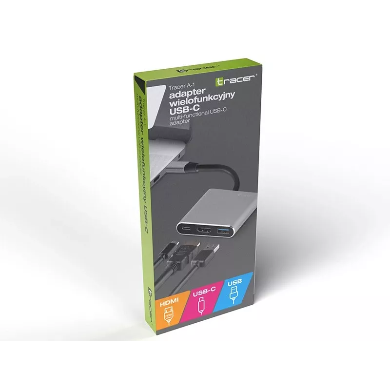 Adapter A-1, USB-C HDMI 4K, USB 3.0, PD 100W