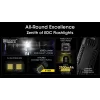 Handleuchte Nitecore EDC29 Edelstahlgehäuse, 2 LEDs, 15–6500 lm, IP54, USB wiederaufladbar