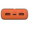 Tragbares Ladegerät TRACER EnerGen 20000 mAh, Power Delivery 20W, USB-C-Eingang, 2×USB-A-Ausgänge, Unterstützung für 3 Geräte, orange