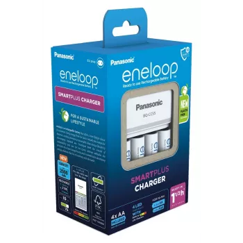 Batterieladegerät PANASONIC Eneloop Smartplus BQ-CC55 + 4x AA 2000 mAh (K-KJ55MCD40E)