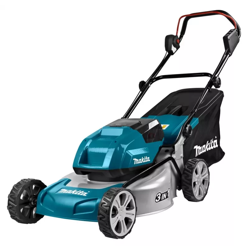 Makita DLM460PT2 Rasenmäher Handrasenmäher Akku Schwarz, Blau, Grau